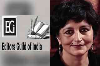 On right in the picture is Seema Mustafa, current president of Editors Guild of India 