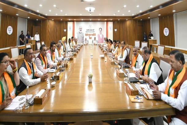 BJP Central Election Committee (CEC) meeting in New Delhi (Source: @jairamthakurbjp/Twitter)