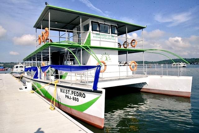 Solar-electric hybrid high speed ferry and floating jetty projects launched in Goa.
