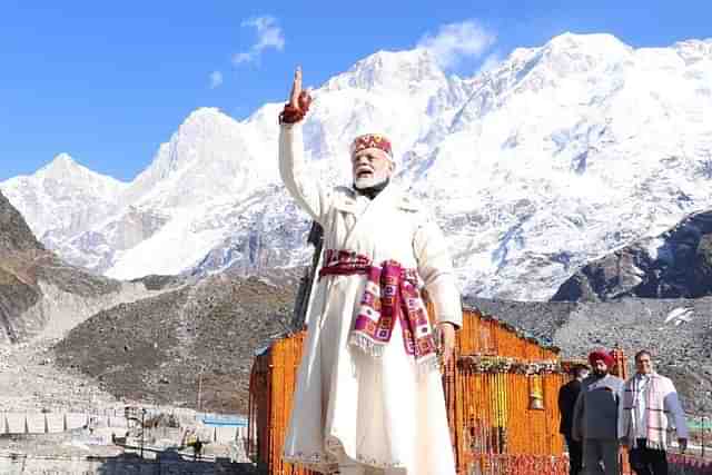 PM Modi at Kedarnath temple today (PMO)