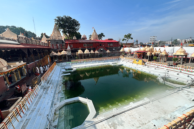 Fishes are now visible at the tirth kund inside the Mahakal temple which has clearer water