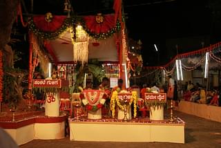 A Bhoota Saana (place of worship of Daiva/Bhoota)