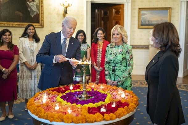 US President Joe Biden and VP Kamala Harris participating in Deepavali celebration at White House (POTUS)