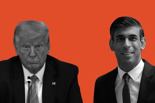 Donald Trump and Rishi Sunak.