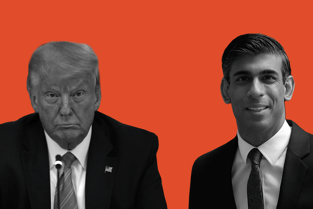 Donald Trump and Rishi Sunak.