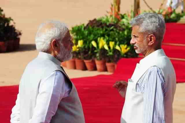 Prime Minister Narendra Modi and the External Affairs Minister S Jaishankar.