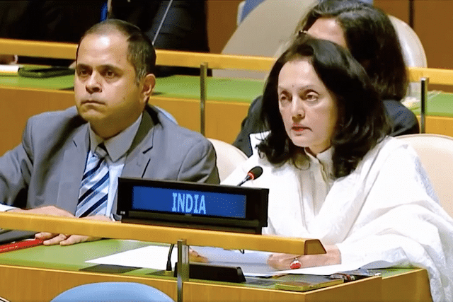 India's permanent envoy to UN Ruchira Kamboj (Pic via Twitter)