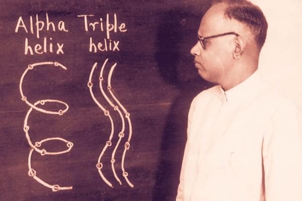 GNR explaining Triple Helix to his students.