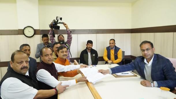 Himachal CM Jairam Thakur files nomination papers