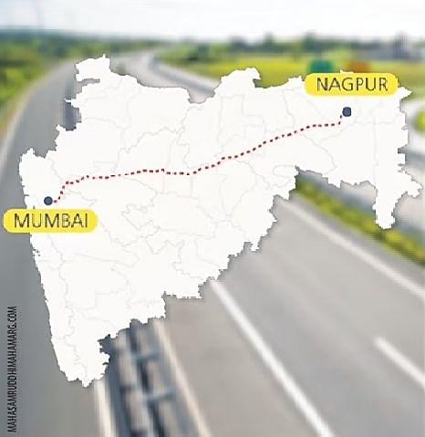 Mumbai-Nagpur Expressway Map. (Metrorailguy).
