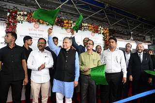Ashwini Vaishnaw flagged off India's first all-aluminium freight rail rake at Bhubaneshwar Railway Station.