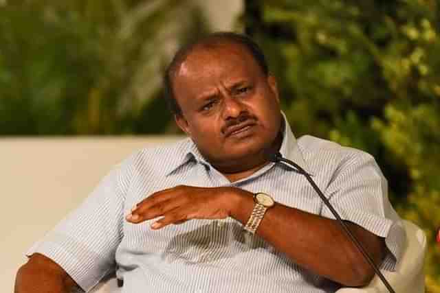 JD(S) leader H D Kumaraswamy.  (Photo by Burhaan Kinu/Hindustan Times via Getty Images)