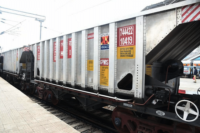 Indigenously developed aluminium freight rail rake- 61 BOBRNALHSM1