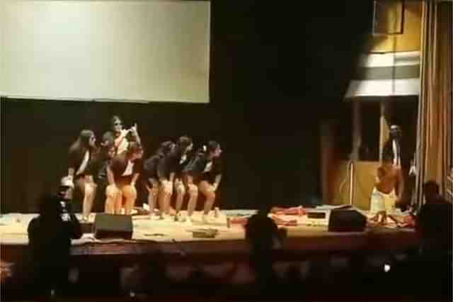 A still from the video