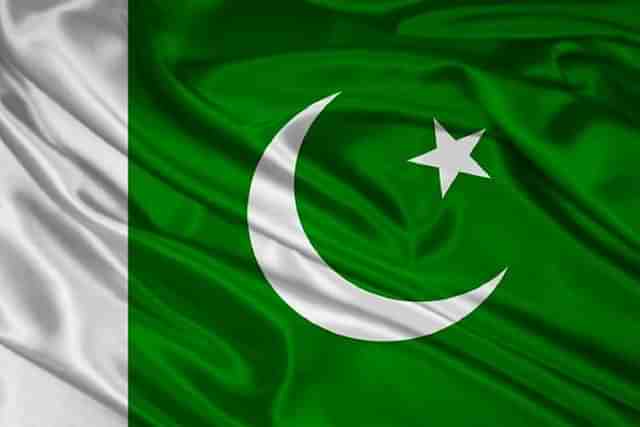 A flag of Pakistan.