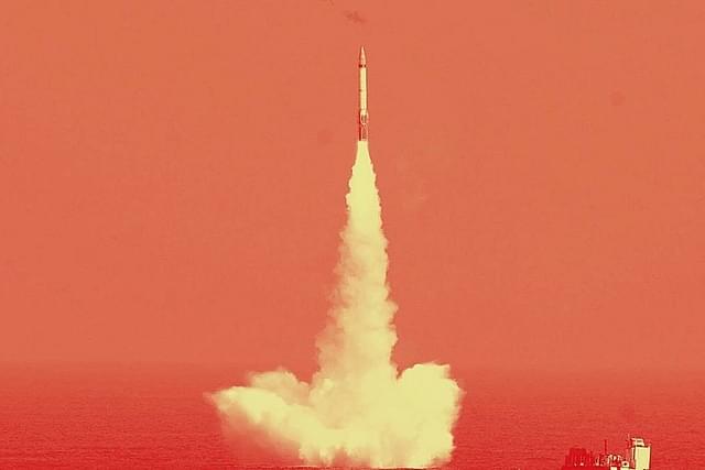 India’s K-15 subsurface launched missile test.