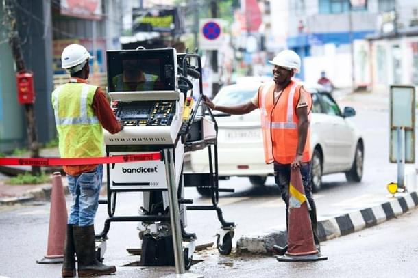 Robotic scavenger ‘Bandicoot’ from Genrobotics in operation. (Photo: By special arrangement)