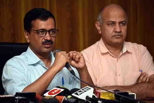 CM Arvind Kejriwal and Deputy CM Manish Sisodia (Sonu Mehta/Hindustan Times via Getty Images)