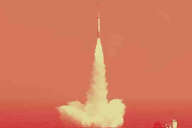 India’s K-15 subsurface launched missile test.