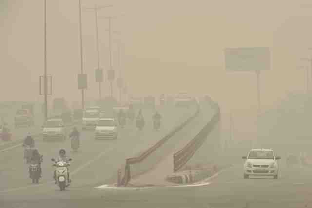 Smog in Delhi. (Representative Image) (Raj K Raj/Hindustan Times via GettyImages)