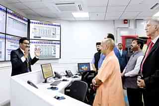 CM Yogi Adityanath after unveiling North India’s first hyperscale data centre, Yotta D1, in Noida (@myogiadityanath/Twitter)