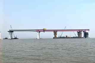 Launch of the longest steel deck as part of Mumbai Trans-Harbour Link project (MMRDA)