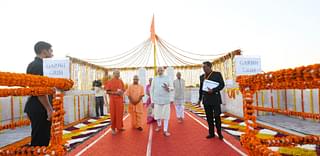 PM Modi and CM Yogi at the garbha griha of upcoming Sri Ram Mandir (Shri Ram Janmbhoomi Teerth Kshetra)