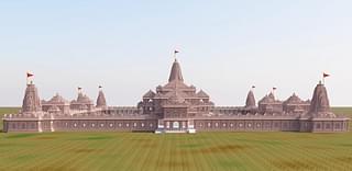 A model of Ayodhya's Sri Ram temple complex (Shri Ram Janmbhoomi Teerth Kshetra)
