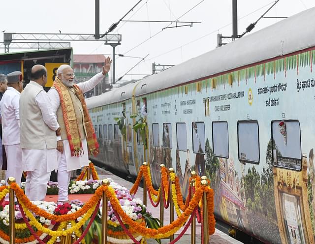 Prime Minister flags off 'Bharat Gaurav Kashi Darshan' train.