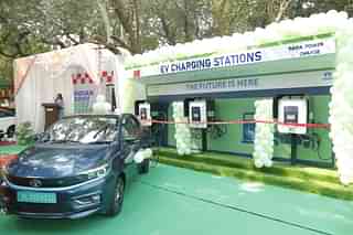 Tata Power EV charging station at Delhi Cantonment (Pic Via PIB Website)