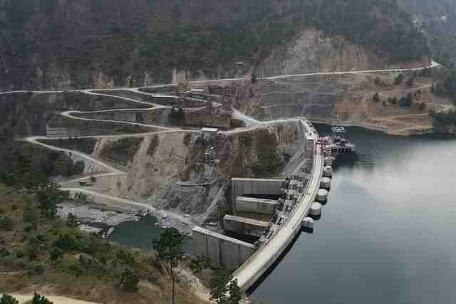 Aerial view of Kameng dam (Ministry of Power)