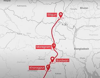 Representative Route of Kharagpur-Moregram Expressway