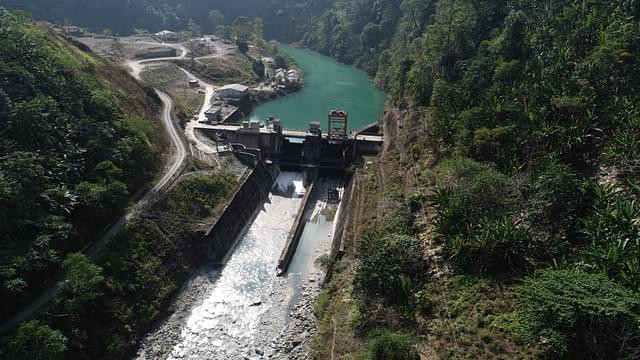 An aerial view of Kameng hydro power station. (Ministry of Power)
