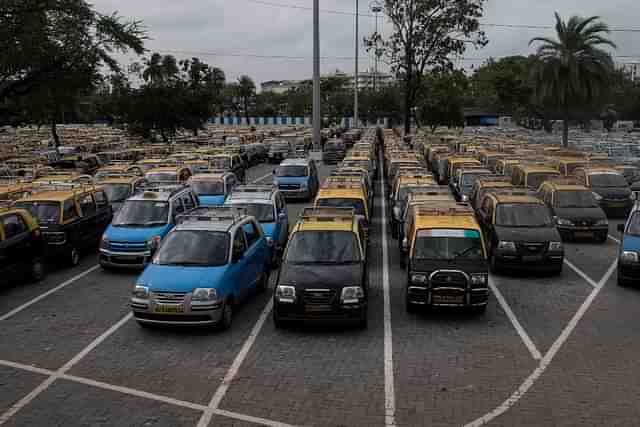 Taxi’s in Mumbai (Satish Bate/Hindustan Times via Getty Images)