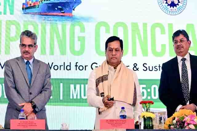 Union Ports and Shipping Minister Sarbananda Sonowal at the launching ceremony.