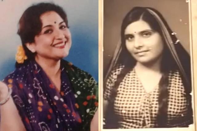 Tabassum and her mother Shanti Devi (right)