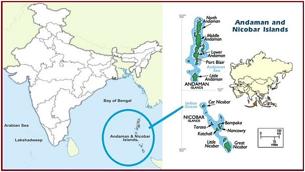Location of Great Nicobar Islands