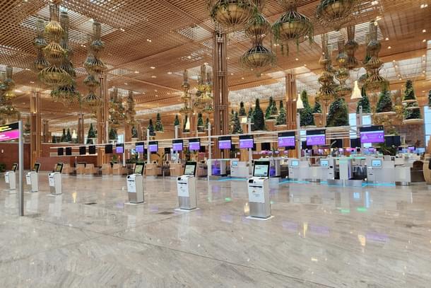 Self and assisted check-in area at Bengaluru Airport's Terminal-2.