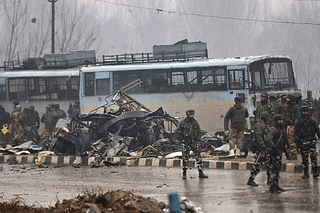 The aftermath of the attack in Pulwama (Waseem Andrabi/HT/GettyImages)