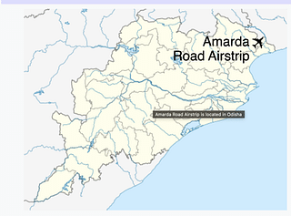Amarda Road airstrip  on map (Wikipedia)