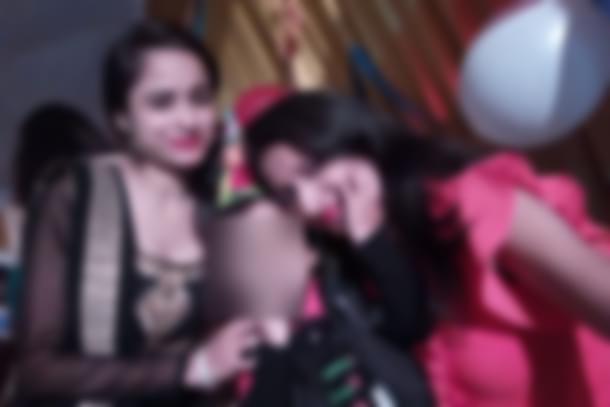 Complainant Rekha (on the right in the picture) with her sister Chandrika who became Kehkasha Rehman after marriage