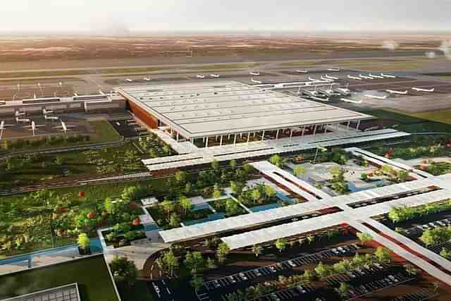 The airport station will be integrated with the terminal building, allowing easy passenger transfer.  (X)