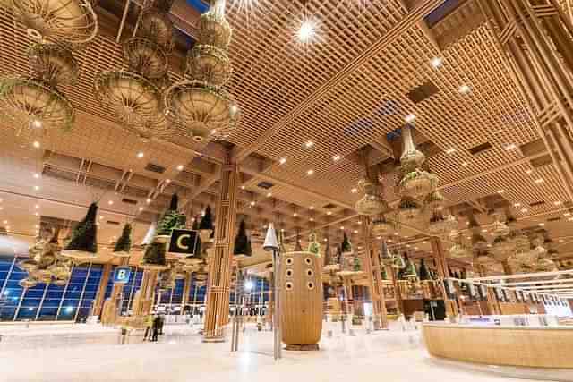 Inside view of Bengaluru airport’s new terminal. (@narendramodi/Twitter)