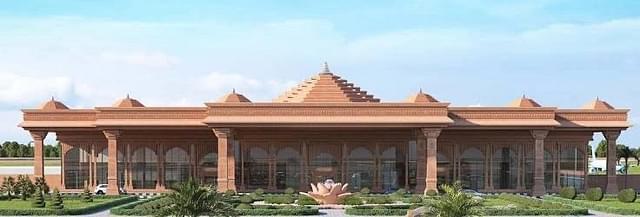 Terminal building of underconstruction Ayodhya international airport (@theupindex/Twitter)