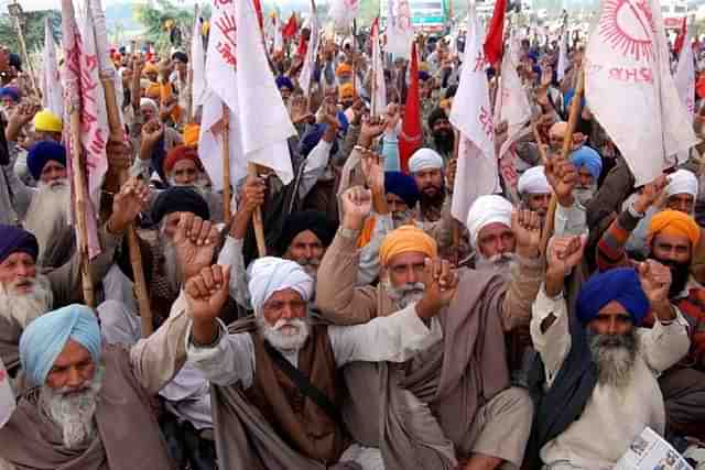 A representative image. File picture of farmers protesting against farm laws.