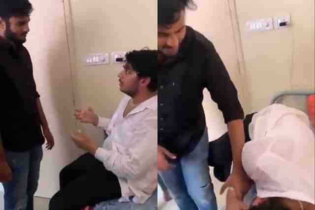 Still from the video of the attack