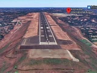 Kozhikode tabletop airport (Google Earth)