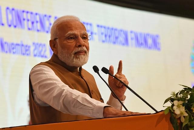 PM Modi at 'No Money For Terror' Ministerial Conference In New Delhi (Pic Via PIB Website)