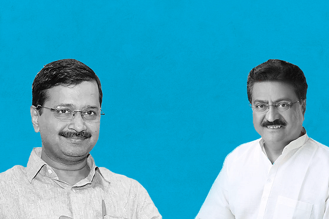 Arvind Kejriwal and Indranil Rajguru.