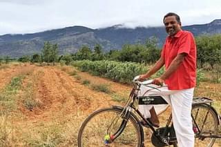 Zoho CEO Sridhar Vembu cycles to work when at the company development centre in Tenkasi, Tamil Nadu